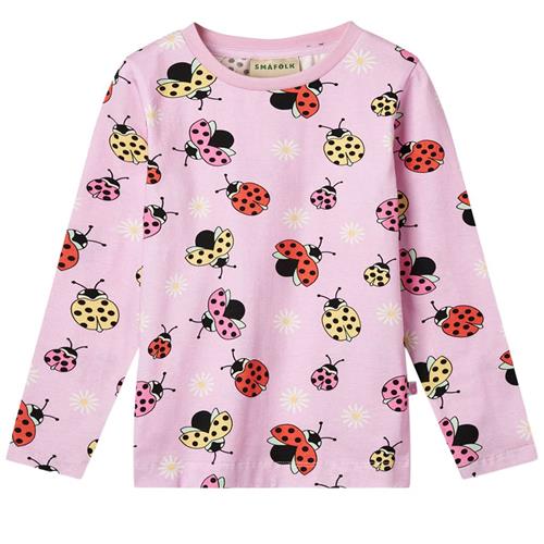 Småfolk Ladybirds Langærmet T-shirt Pink Lavender | Lyserød | 2-3 years