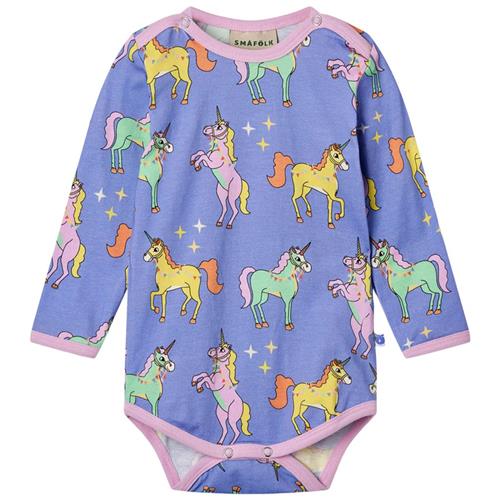 Småfolk Unicorns Baby Body Purple Delight | Lilla | 92 cm