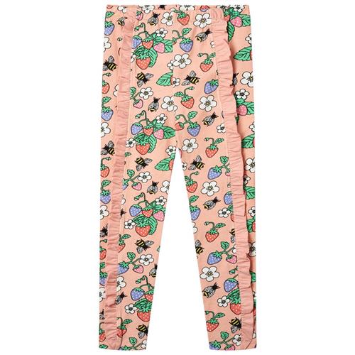 Se Småfolk Strawberries Leggings Blossom 1-2 Y  Lyserød  1-2 år  kvinde ved Babyshop