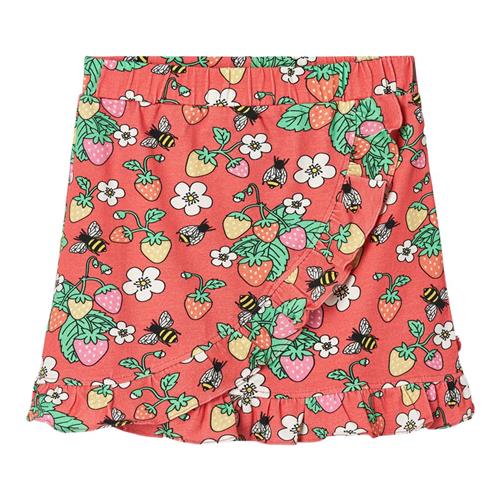Se Småfolk Strawberries Nederdel Pink Punch 2-3 Y  Rød  2-3 år  kvinde ved Babyshop
