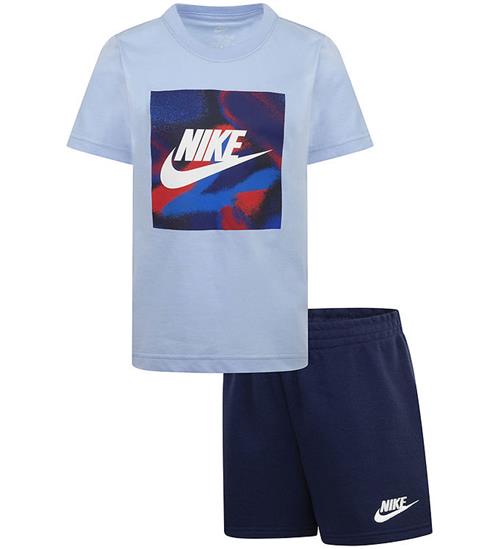 Nike ShortssÃ¦t - T-shirt/Shorts - Midnight Navy