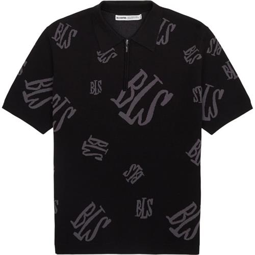 Bls Handwritten Knit Polo Sort