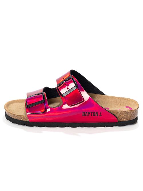 Bayton Pantoletter 'Athena'  pink / sort