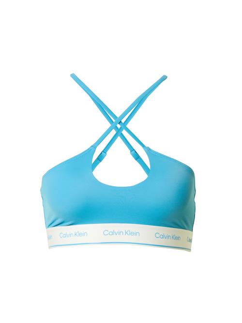 Calvin Klein Swimwear Bikinioverdel  neonblå / hvid