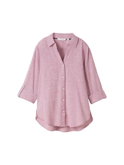 TOM TAILOR Bluse  pink / hvid