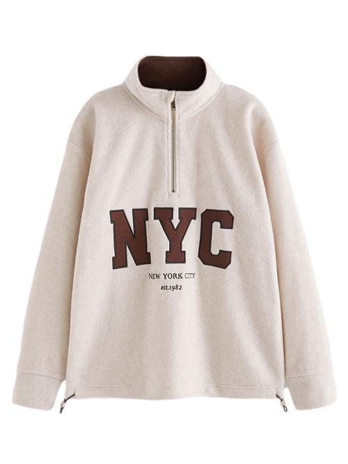 Next Sweatshirt  ecru / brun