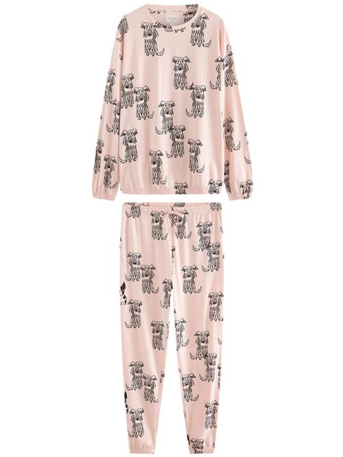 Next Pyjamas  lys pink / sort