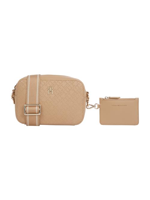 TOMMY HILFIGER Skuldertaske 'DISTINCT'  guld / khaki