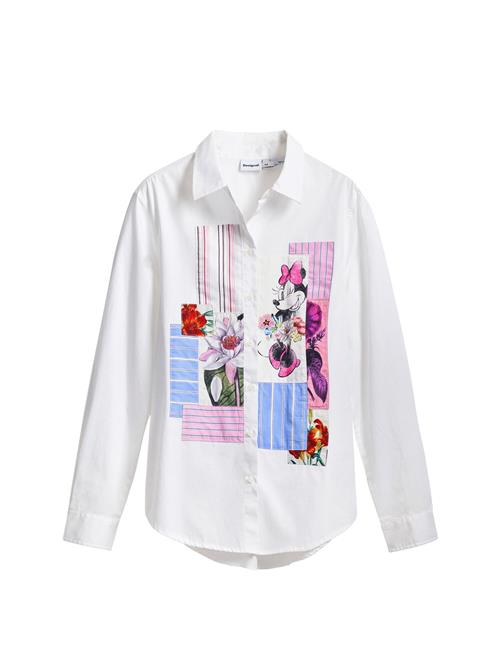 Desigual Bluse 'Minnie'  blandingsfarvet / hvid