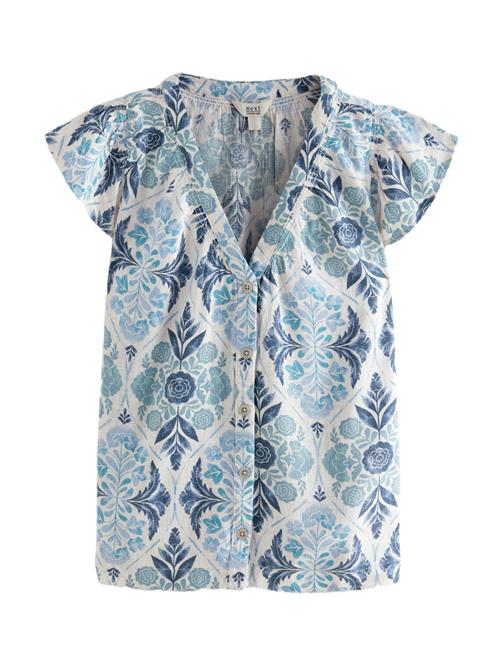 Next Bluse  navy / lyseblå / hvid