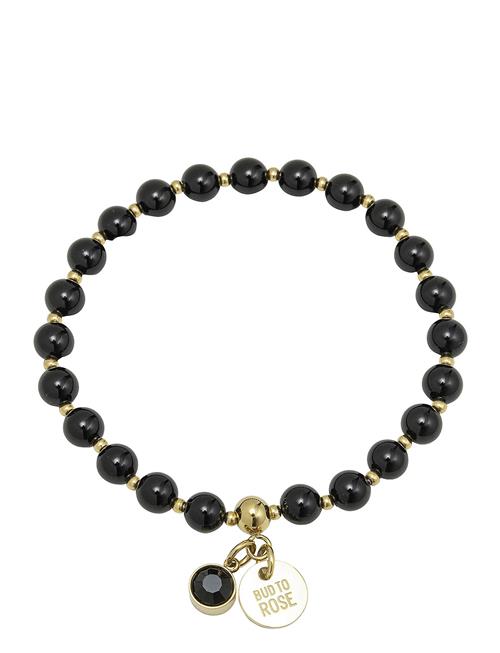 Beverly Bracelet Black/Gold Bud To Rose Black