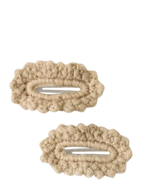 Nkfacc-Lisa 2 Pack Hair Clips Lil Lil'Atelier Beige