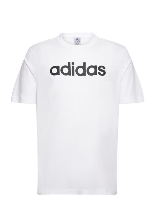 Essentials Single Jersey Linear Embroidered Logo T-Shirt Adidas Sportswear White