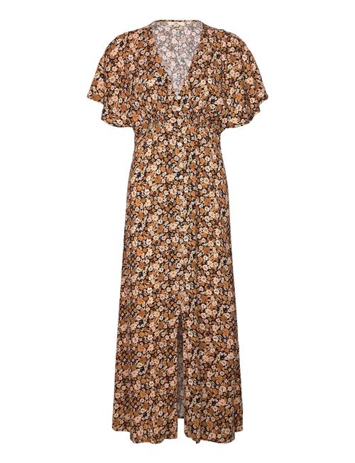 Sea Of Dreams Maxi Dress Ss Rip Curl Brown