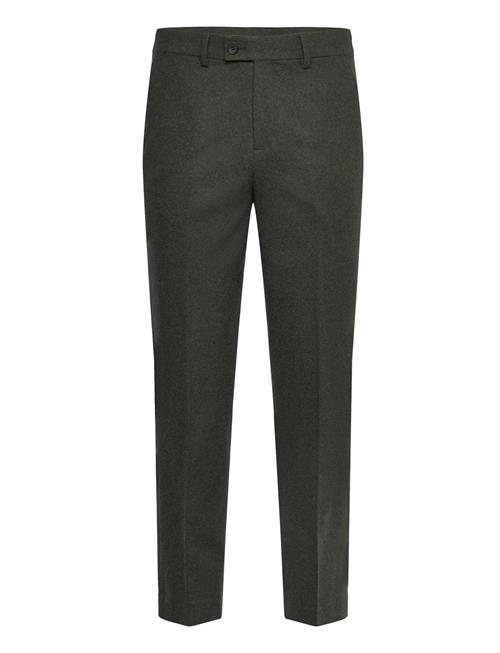 Flannel Wool Blend Formal Pant Lindbergh Green