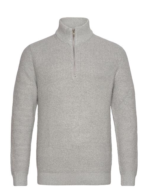 Stand-Up Collar Knit Lindbergh Grey