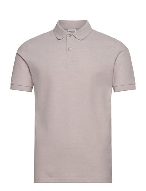 Slhslim-Atlas Ss Polo Selected Grey