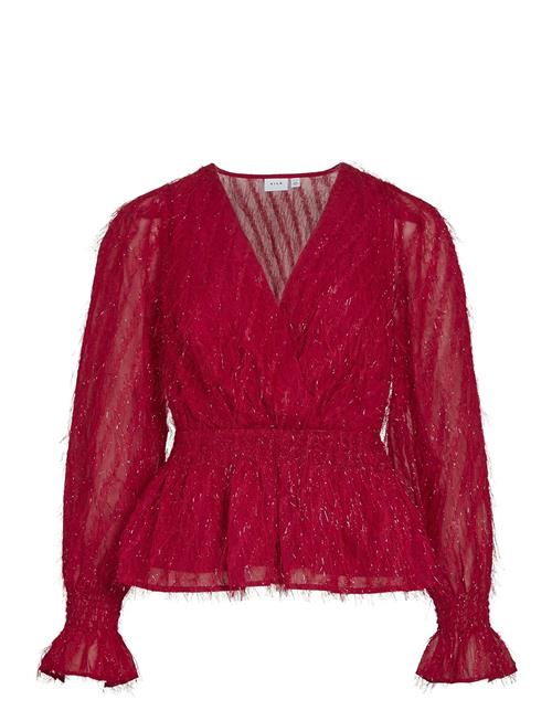 Vifeather L/S V-Neck Top /Ka Vila Red