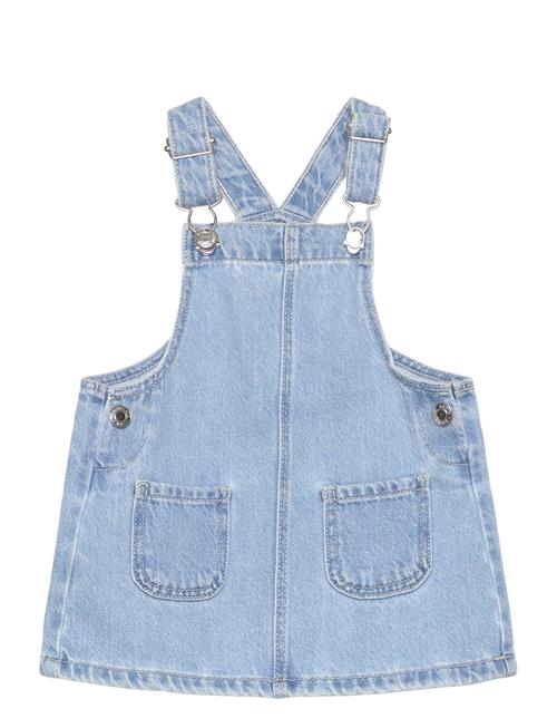 Short Denim Pinafore Mango Blue