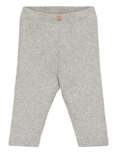 Cotton Ribbed Leggings Mango Grey