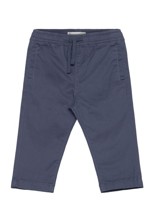 Cotton Jogger-Style Trousers Mango Navy