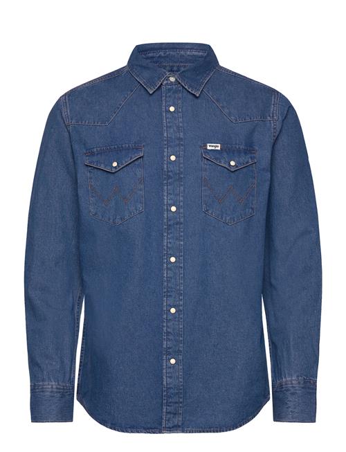 Western Shirt Wrangler Blue