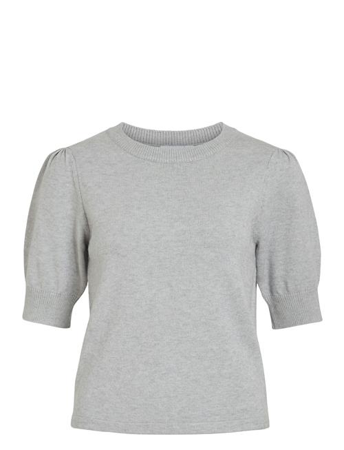 Viril 2/4 Sleeve O-Neck Knit Top - Noos Vila Grey