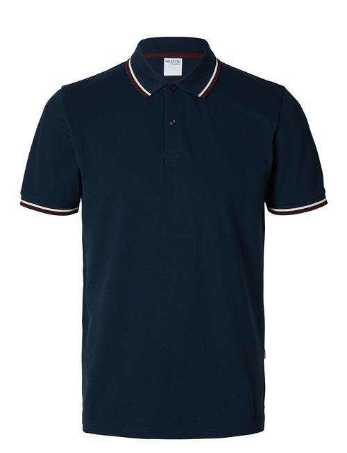 Slhslim-Atlas Sport Ss Polo Selected Homme Navy