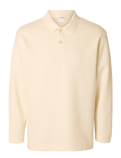 Slhrelaxwayne Ls Polo Sweat Selected Homme Cream