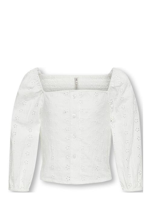 Kogpilea 3/4 Emb Anglaise Shirt Wvn Kids Only White