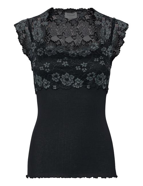 Rwbalta Ss Lace Top Rosemunde Black