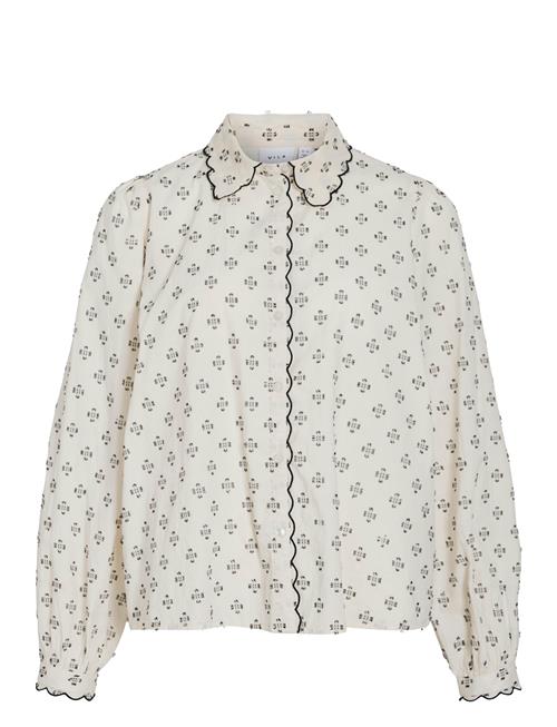 Visteffie L/S Shirt/R Vila Beige