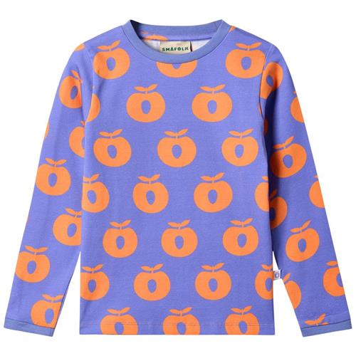 Se Småfolk Apples Langærmet T-shirt Purple Delight 3-4 Y  Lilla  3-4 år  kvinde ved Babyshop