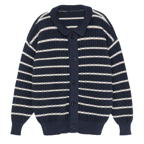 True Artist Nº03 Cardigan Navy Blue 4-5 Y  Blå  4-5 år  Unisex