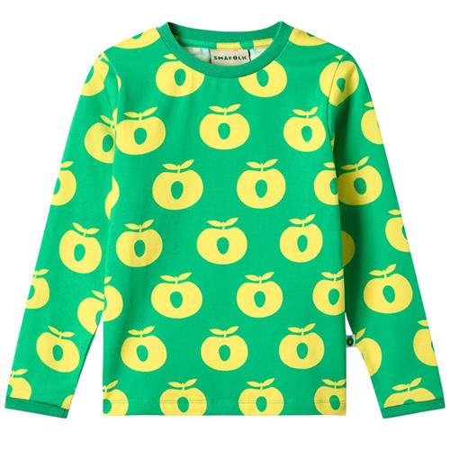 Småfolk Apples Langærmet T-shirt Clover | Grønn | 7-8 years