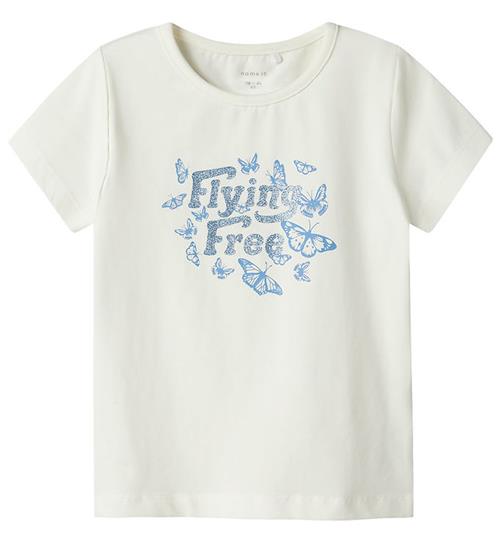 Name It T-shirt - NmfDromi - Cloud Dancer m. Print