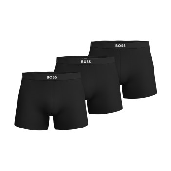 BOSS 3P ONE Boxer Brief Sort bomuld Large Herre