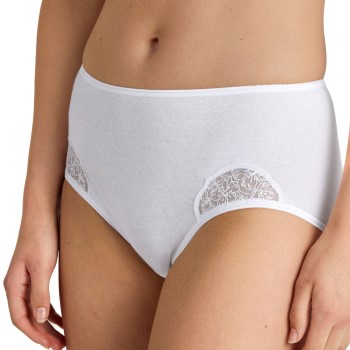 Calida Trusser Cotton Desire Midi Brief Hvid bomuld Small Dame