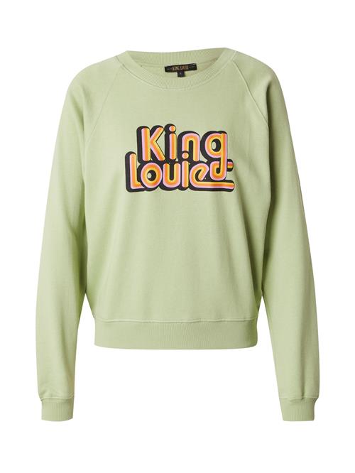 Se King Louie Sweatshirt 'Febe'  pastelgrøn / lysviolet / hummer / sort ved About You