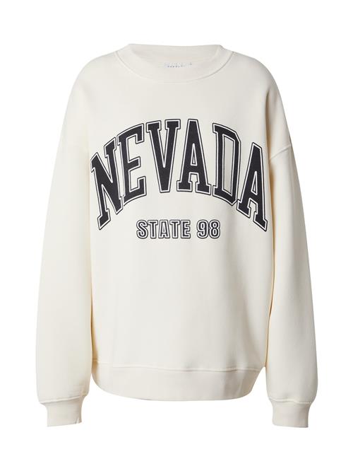 TOPSHOP Sweatshirt 'Nevada'  creme / sort / hvid