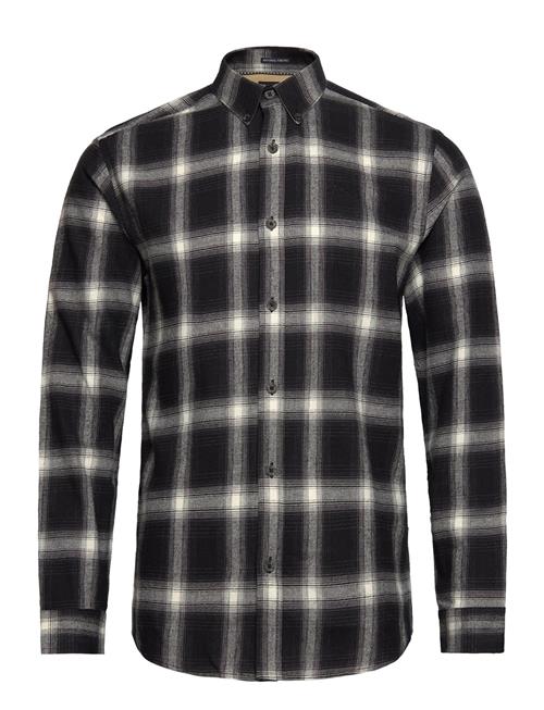 Brushed Checked Shirt L/S Lindbergh Black