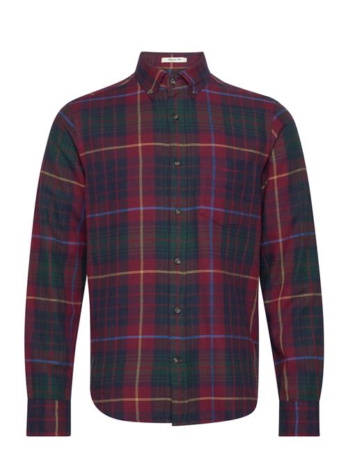 Reg Ut Plaid Flannel Check GANT Burgundy