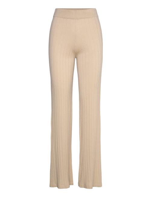 Fine Knit Wide Pants Davida Cashmere Beige