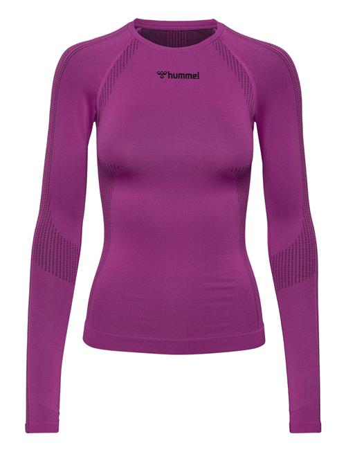 Hmlmt Shaping Seamless T-Shirt L/S Hummel Purple