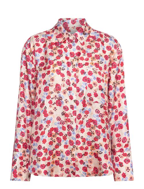 Felicity Pocket Detail Silk Shirt Malina Pink