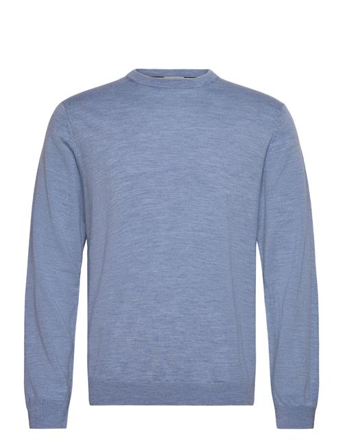 100  Merino Crew Neck Knit Lindbergh Black Blue