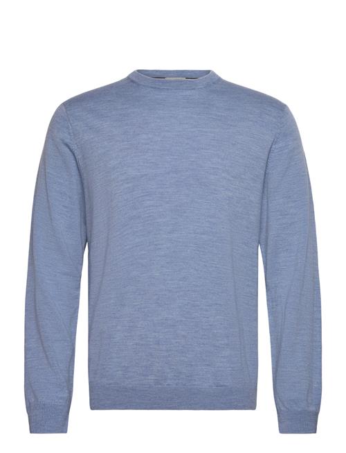 100  Merino Crew Neck Knit100  Merino Crew Neck Knit Lindbergh Black Blue