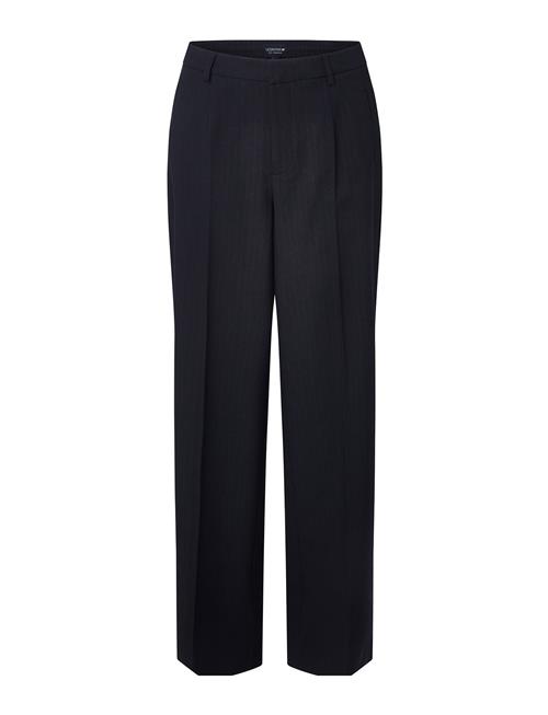 Kennedy Pinstripe Tailored Wide Pants Lexington Clothing Navy