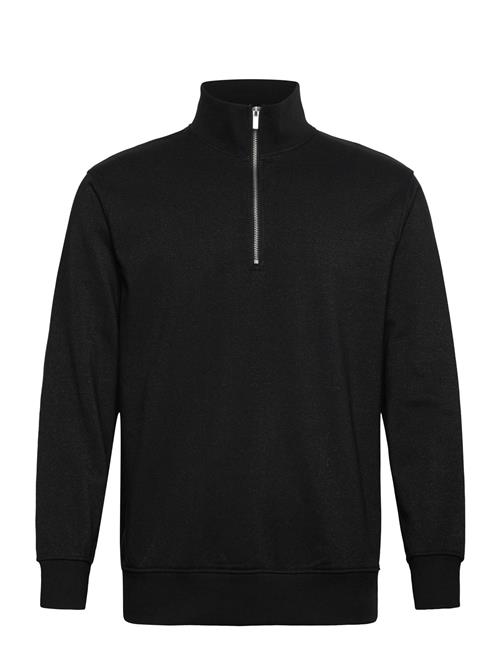 Recycled Half Zip Sweat Lindbergh Black