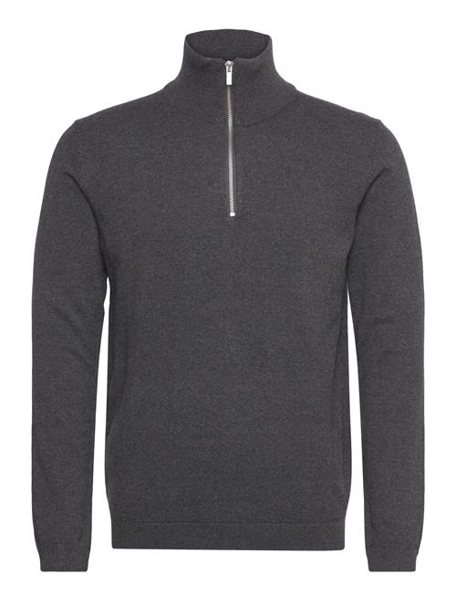 100 Recycle Knit Half Zip Lindbergh Grey